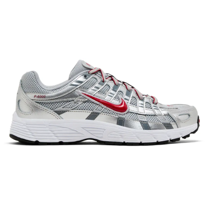 Nike P 6000 Metalic Silver Cool Red (GS) 1
