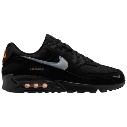 Nike Air Max 90 Black Metallic Cool Grey Orange 1