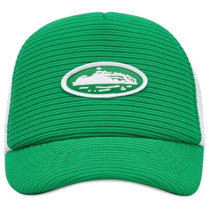 Corteiz Short Peak Trucker Hat Green 1