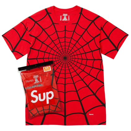 Supreme Hanes Spider Man Tagless Tees (2 Pack) Red 1