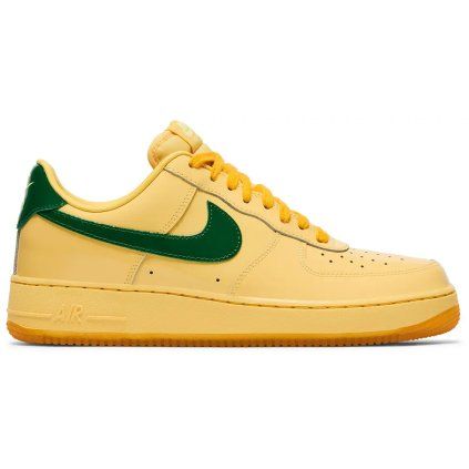 Nike Air Force 1 Low Patent Leather Topaz Gold Pine Green 1
