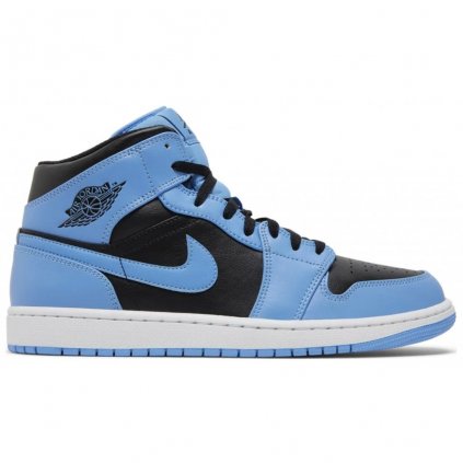 Jordan 1 Mid Black University Blue