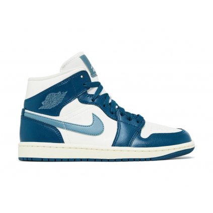 Air Jordan 1 Mid Sky J French Blue Sail Ozone Blue (W) 1