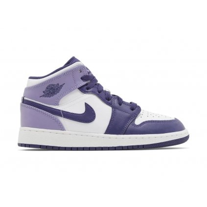 Jordan 1 Mid White Sky J Purple (GS)