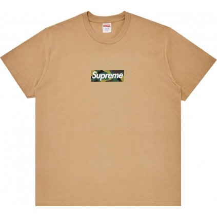 Supreme Box Logo Tee (FW23) Sand 1