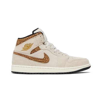Jordan 1 Mid SE Brown Elephant 1