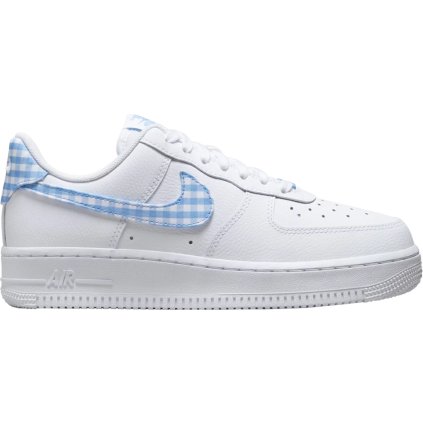 Nike Air Force 1 Low '07 Essential White University Blue Gingham 1