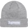Supreme New Era Box Logo Beanie (FW24) Heather Grey 1