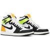 Jordan 1 Retro High White Black Volt University Gold 2