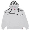 Supreme Shoulder Script Hooded Sweatshirt Heather Grey 1