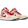 Jordan 1 Mid Light Curry Cardinal 2