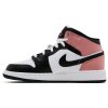 Jordan 1 Mid White Rust Pink Black (GS) 3