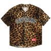 Supreme Velvet Baseball Jersey Leopard 1