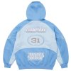 Supreme Football Zip Up Hooded Sweatshirt (FW25) Light Blue 2