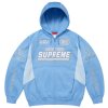 Supreme Football Zip Up Hooded Sweatshirt (FW25) Light Blue 1