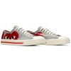 Converse Jack Purcell Comme des Garcons PLAY Grey Red 2