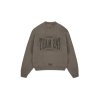 Represent 247 x Everlast Training Camp Boxy Sweater Washed Brown