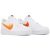 Nike Air Force 1 Low '07 Spray Paint Swoosh White Safety Orange 2