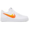 Nike Air Force 1 Low '07 Spray Paint Swoosh White Safety Orange 1