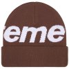 Supreme Big Logo Beanie (FW25) Brown 2