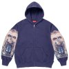 Supreme Michael Jackson Dangerous Zip Up Hooded Sweatshirt Washed Navy 1