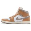 Jordan 1 Mid Rattan White College Grey 3