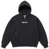Supreme MM6 Maison Margiela Box Logo Zip Up Hooded Sweatshirt Black 1