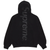Supreme Satin Applique Hooded Sweatshirt (SS26) Black 2