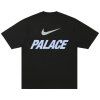 Palace x Nike Font Swoosh T shirt Black 2