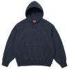 Supreme Satin Applique Hooded Sweatshirt (SS26) Washed Navy 1
