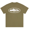 Corteiz Island Puff Print Tee Olive 2