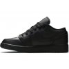 Jordan 1 Low Tumbled Leather Black (GS) 3