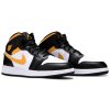 Jordan 1 Mid White Pollen Black (GS) 2