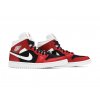 Air Jordan 1 Mid Gym Red Black (W) 2