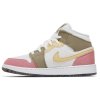 Jordan 1 Mid SE Pastel Vivid Green Grind (GS) 3