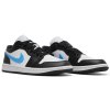 Jordan 1 Low Black University Blue white (W) 2