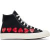 Converse Chuck Taylor All Star 70 Hi Comme des Garcons PLAY Multi Heart Black 2