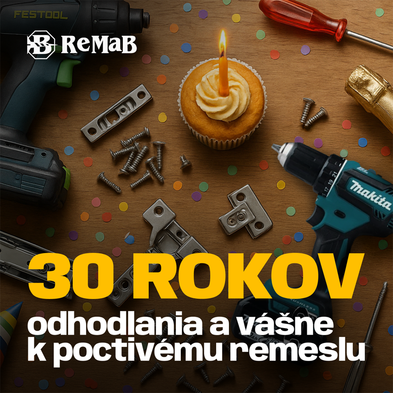 Remab oslavuje 30 rokov, vy oslavujete výhodnými akciami