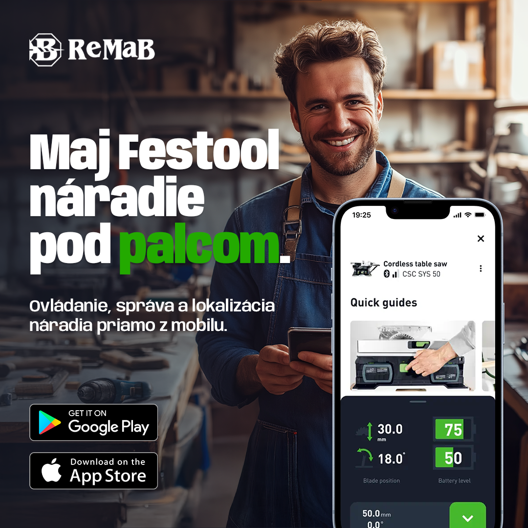 Objav aplikáciu Festool a maj svoje náradie pod palcom!