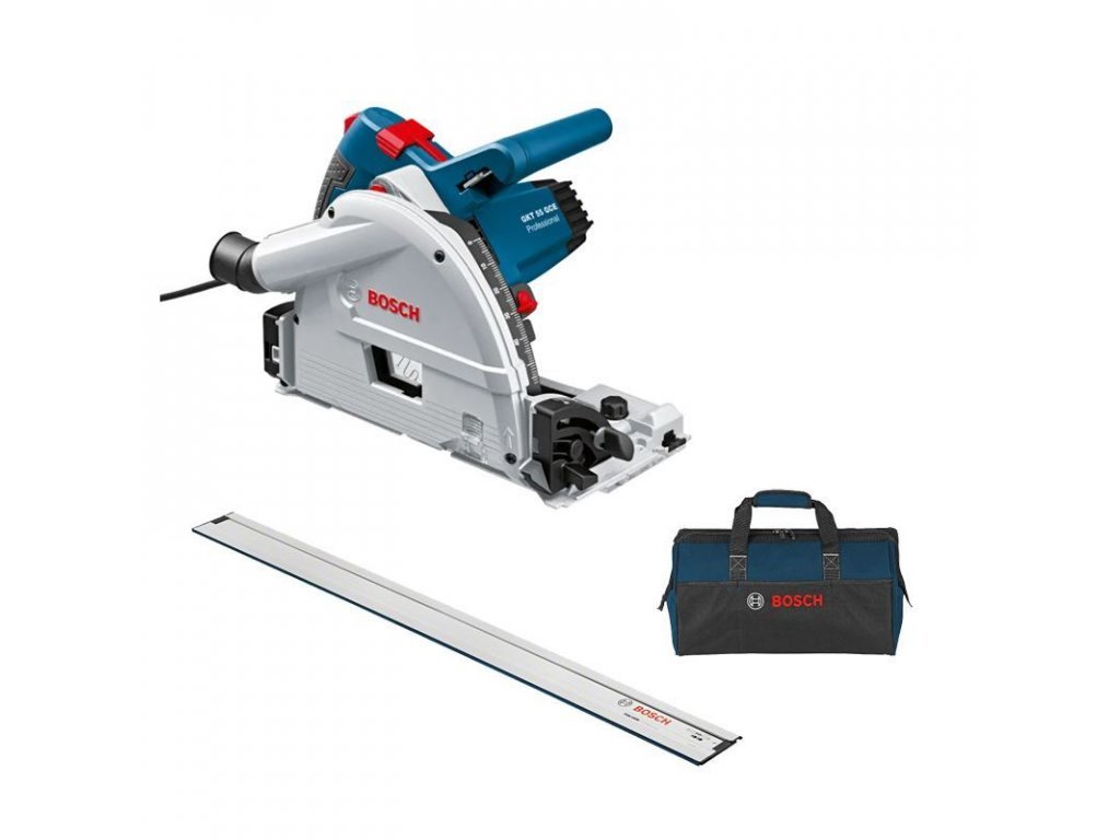 BOSCH ponorná píla GKT 55 GCE + lišta FSN 1600 + taška 1619BZ0100