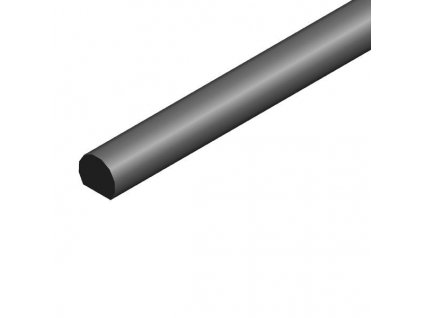 AMIG Tyč okenice 140cm čierna /7003/
