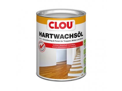 CLOU Hartwachs/Öl - Tvrdý voskový olej na drevo, bezfarebný 0,75L 242112