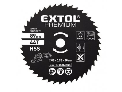 Extol 8893022E kotúč pílový na kov priemer 89 mm, 44 Z