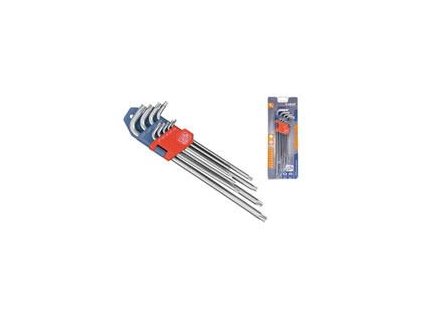 EXTOL PREMIUM L-kľúč, sada 9ks, TORX predĺžené 8819412