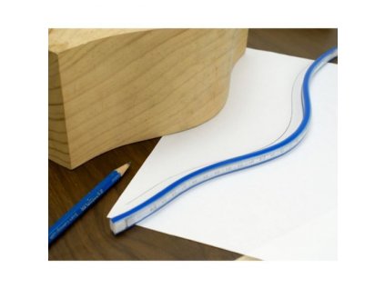 FACHMANN Ohybné pravítko 90cm pre kreslenie kriviek MOP090