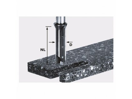 FESTOOL Drážkovacia fréza s vym. platničkami HW, stopka 12 mm HW S12 D14/45 WM 491110