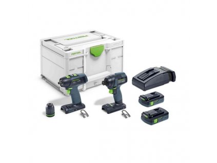 FESTOOL Súprava aku. skrutkovačov a vrtákov TID 18 C 3,1-Set T18 576492 DOPREDAJ