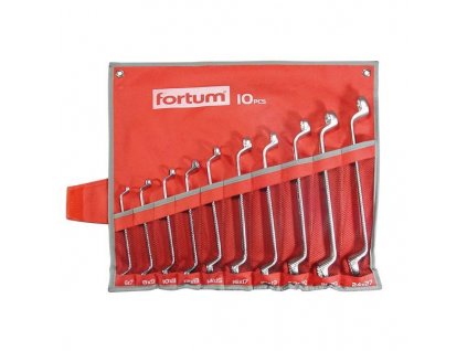 FORTUM Kľúče očkové , 10-dielna sada, 6-27mm 4730301