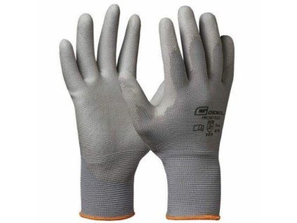 GEBOL rukavice MICRO FLEX biele č.7 709241 sivé