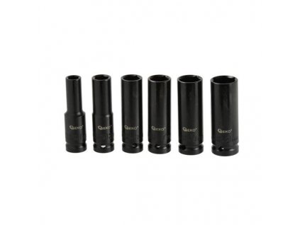 GEKO Sada priemyselných predĺžených hlavíc 6HRAN 1/2" 10-21 mm, 6-dielna G10500